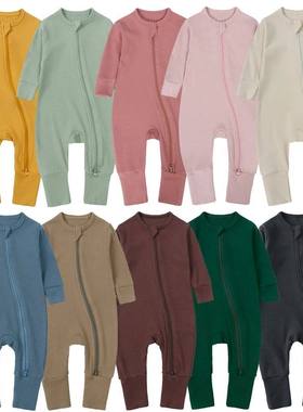 2025 Summer Newborn Baby Boy Romper Thicken Bamboo Infant Cl