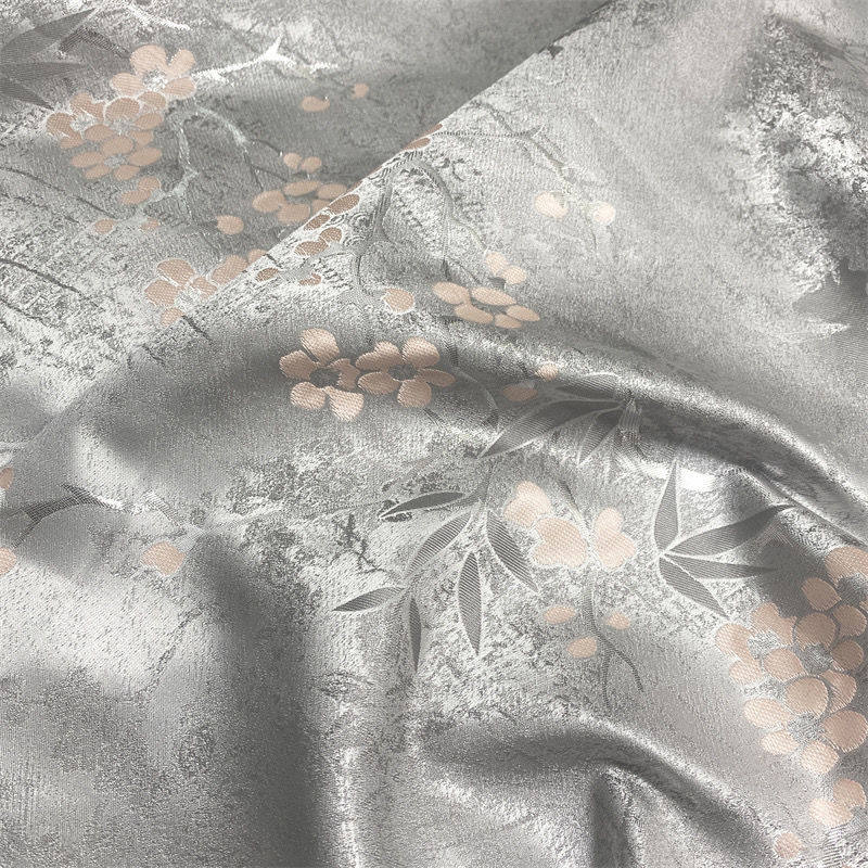 织银小梅花提花秋冬外套