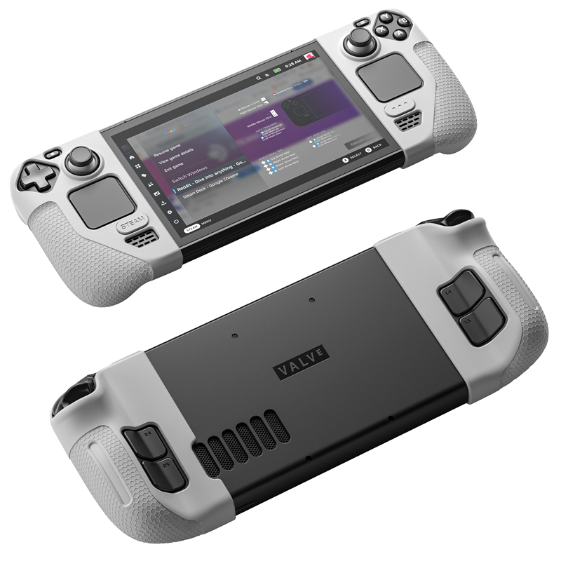 JSAUX几硕steamdeck oled保护壳rog ally保护壳legion go摇杆帽导电握把防滑触摸板贴纸痛贴掌机配件贴套装