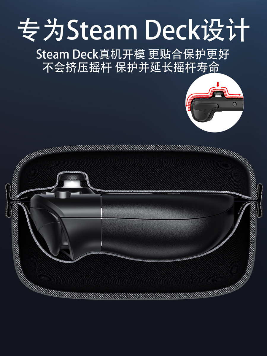 JSAUX几硕适用steamdeck收纳包收纳盒多功能支架保护壳套手提便携