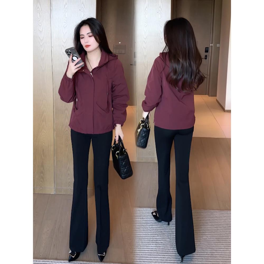 MONLOUVE短款外套春秋2025年新款女装爆款洋气秋装休闲时尚小个子