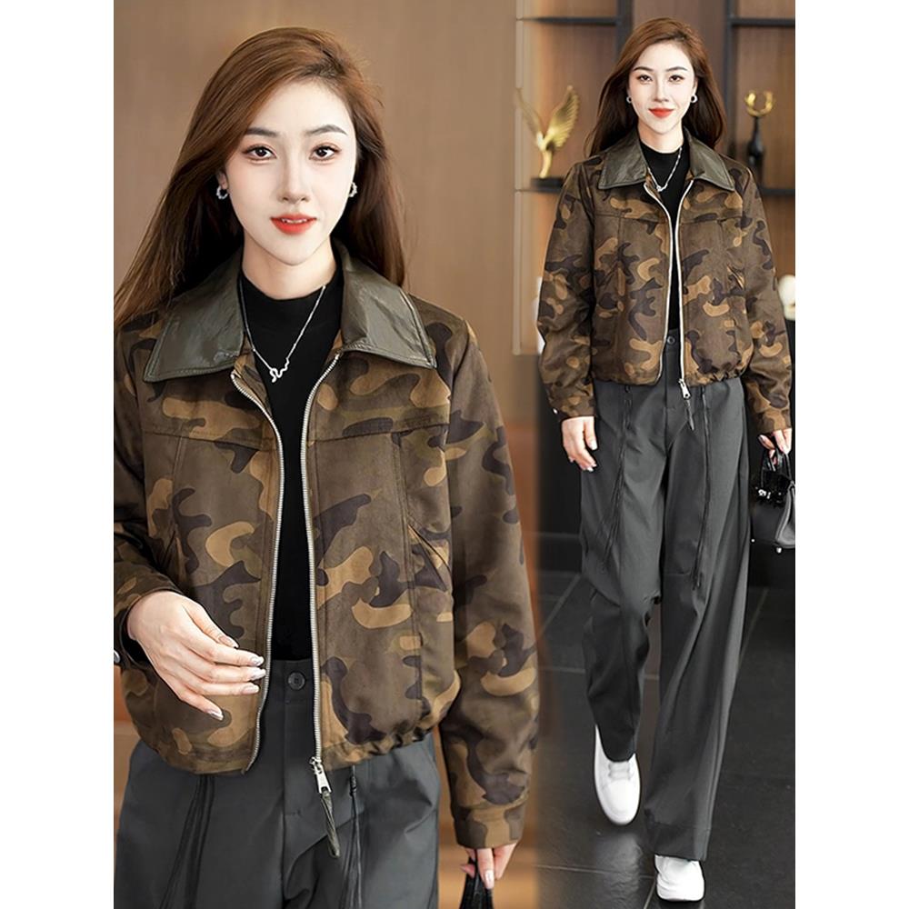 MONLOUVE短款女士外套2025新款春秋时尚小个子洋气质百搭网红休闲