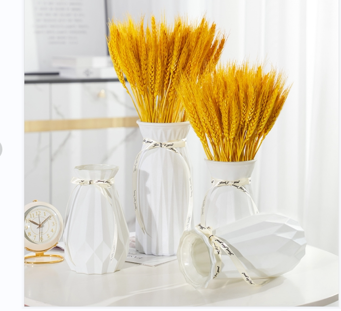 黄金麦穗花篮干花天然麦穗花卉田园摆件工艺品装饰摆件开业大麦