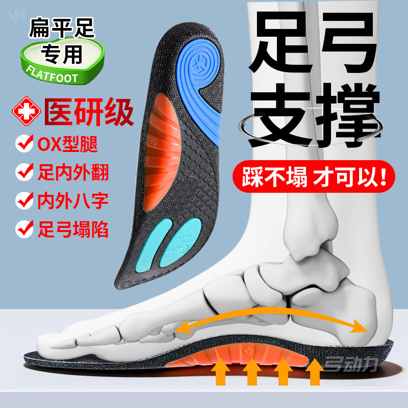 足弓支撑鞋垫腿型改善防脚痛