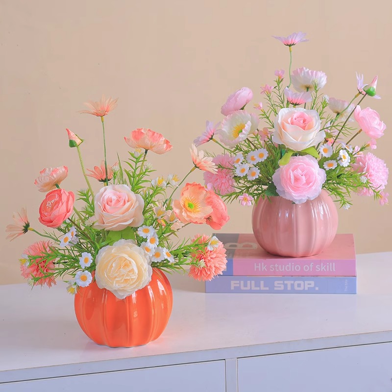 牡丹花仿真花客厅摆件