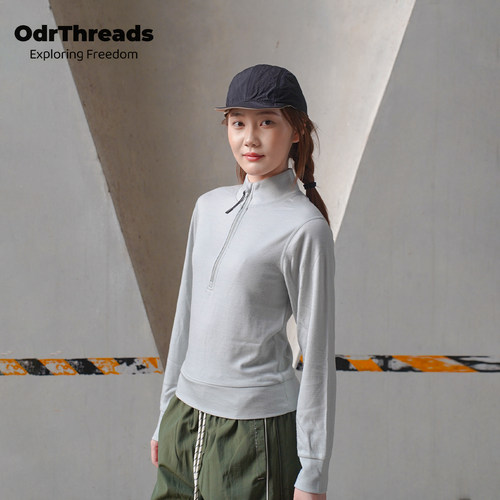 OdrThreads美利奴保暖半拉链卫衣