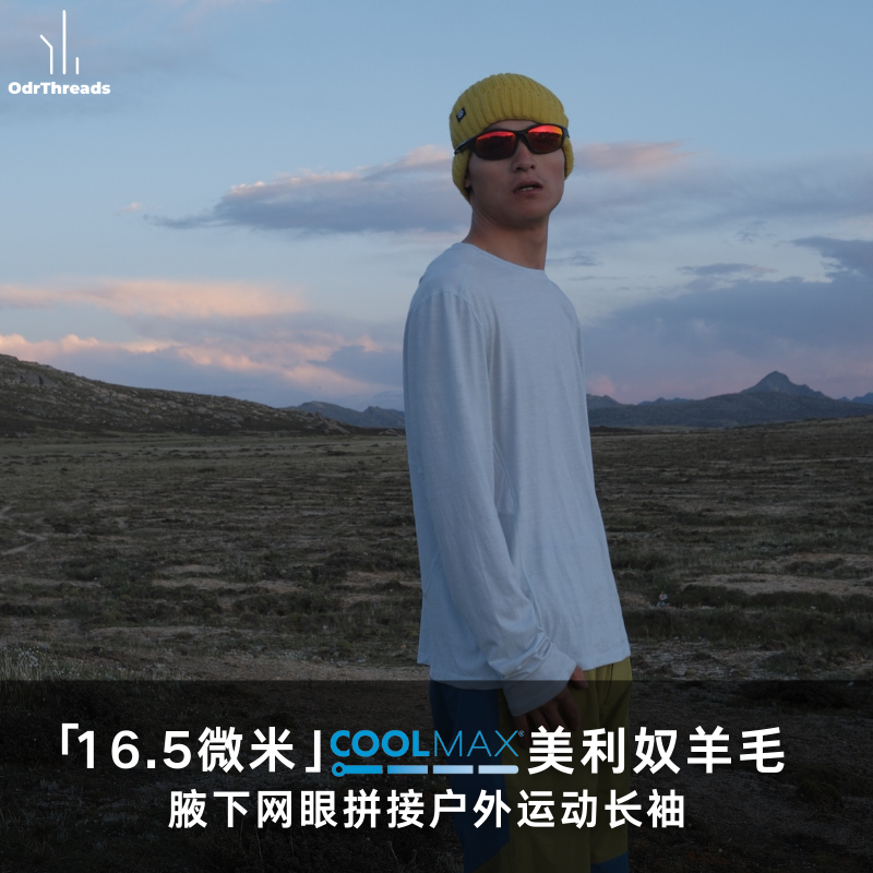 吸湿排汗透气速干美利奴羊毛T恤