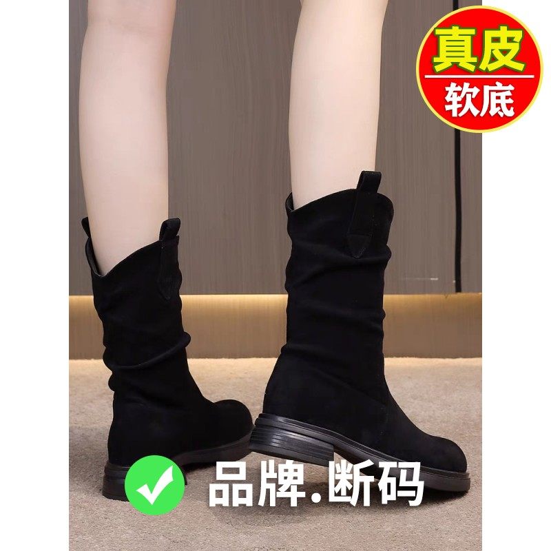 品牌休闲厚底防滑高靴女冬季加绒时装靴