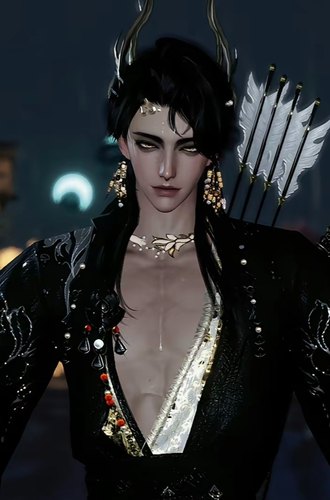 魅魔｜ 逆水寒手游捏脸男角色通用 铁衣神相碎梦血河黑皮帅哥捏脸