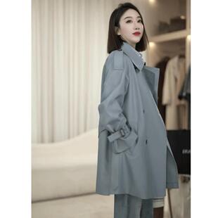 MONLOUVE广州十三行高货风衣外套女高级感时尚气质小个子休闲上衣