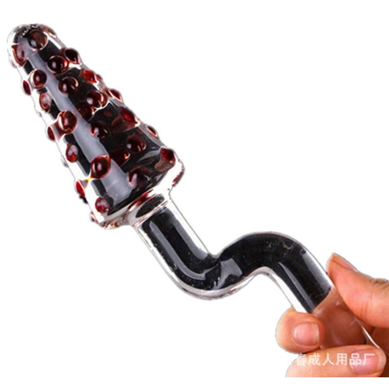 Glass-made femalemasturbation toy fake phallus adult product