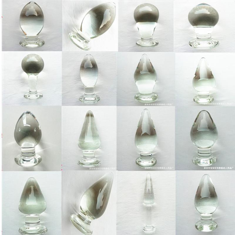 Glass-made femalemasturbation toy fake phallus adult product
