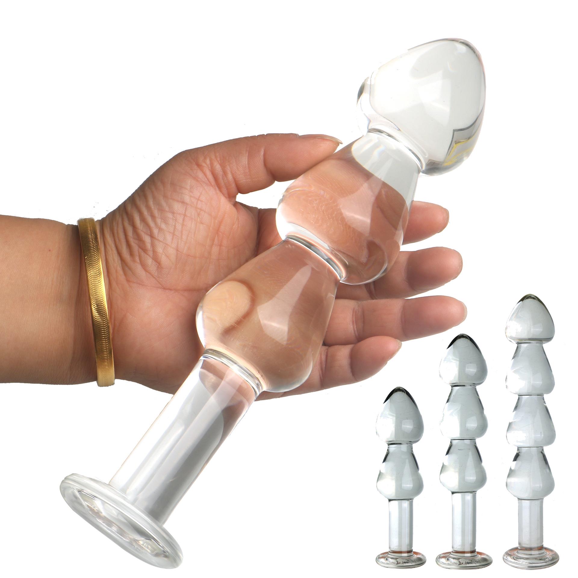 A glass-made anus used as a masturbation toy