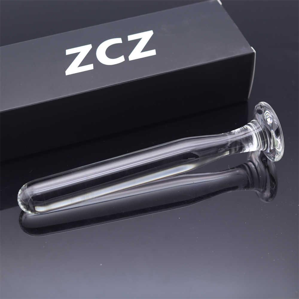 Glass-made femalemasturbation toy fake phallus adult product