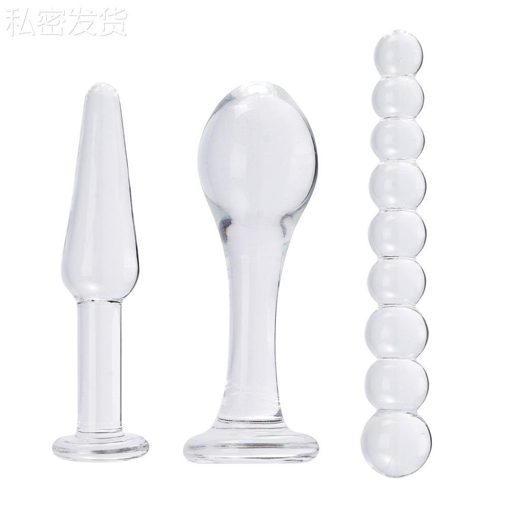 保密按摩女用器具入门玻璃局部按摩器脸部按摩连珠女新款菊部门塞