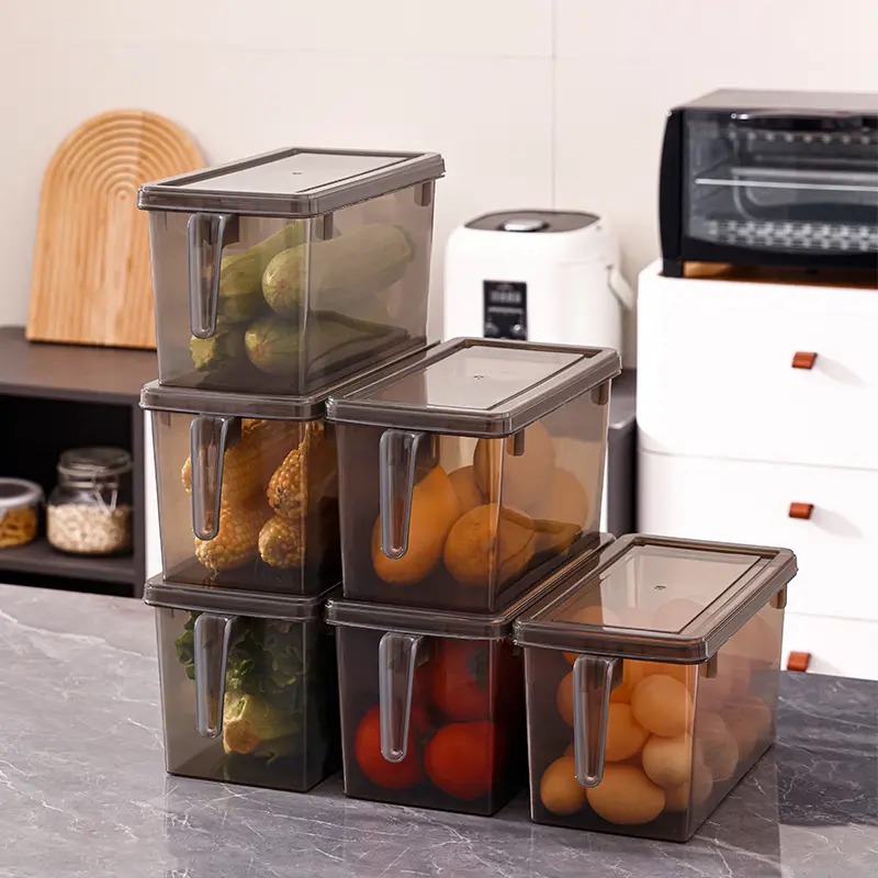 5个超超大号】冰箱收纳盒厨房水果手柄保鲜盒收纳整理鸡蛋收纳盒