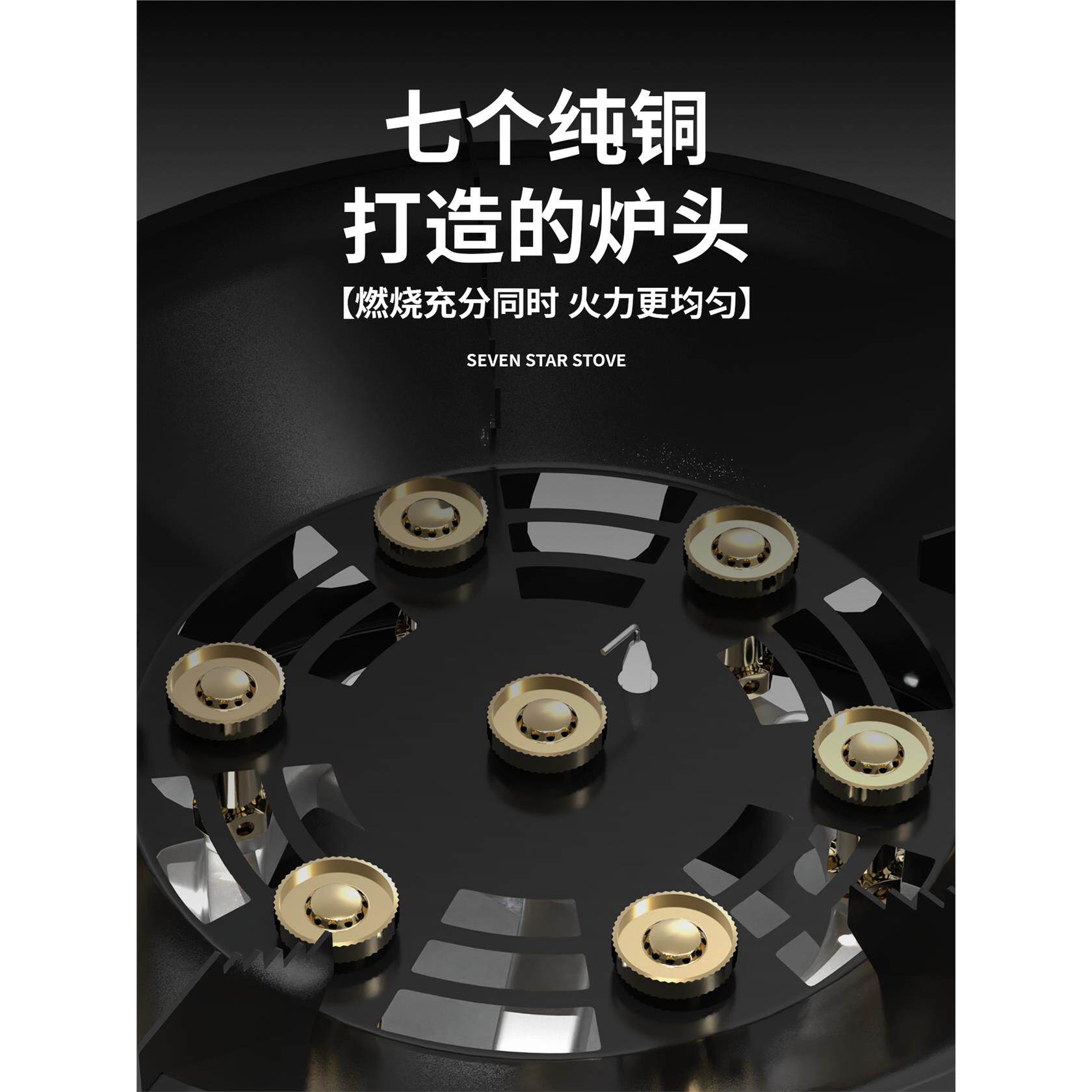 防爆七星猛火炉头防风户