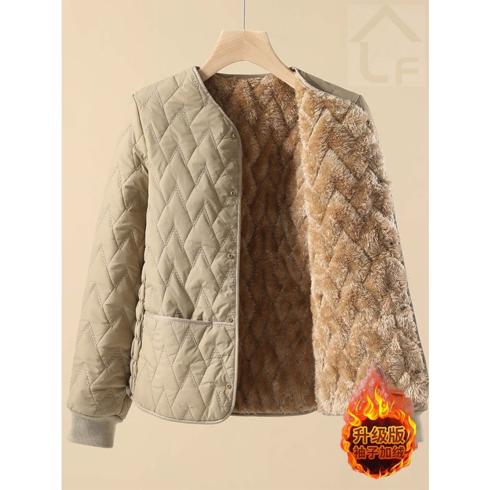 秋冬新款加绒加厚棉衣