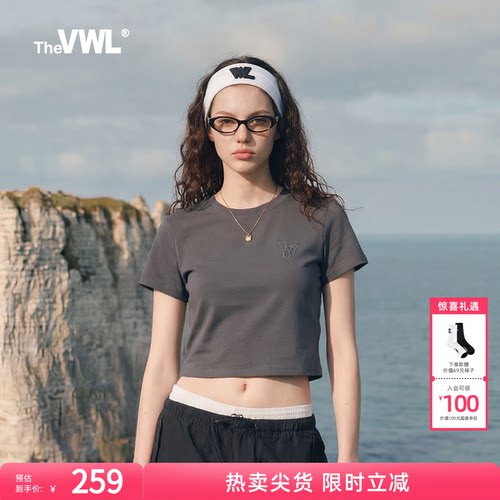 VWL短袖立体刺绣适中LOGO女款