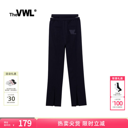 vwl长款个性开衩辣妹镂空