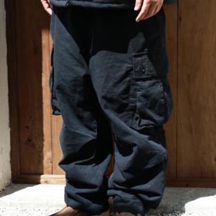 长裤 NESSTTU 重水洗做旧工装 日系复古宽松休闲纯棉军裤 秋冬新品