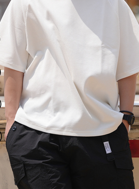 NESSTTU  华夫格高弹速干防晒短袖