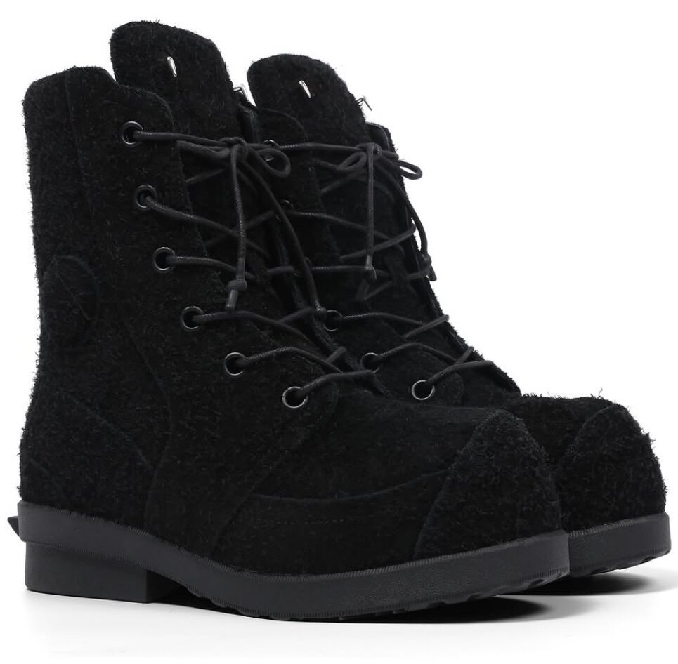 thumbnail for BAZO_1199 bunny boots suede nylon water-dyed top-grain cowhide boots UDG IG style