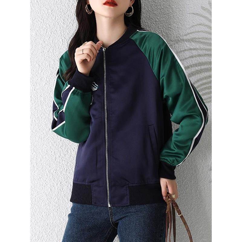 MONLOUVE棒球服夹克爆款短外套女士春秋冬季2025年新款小个子风衣