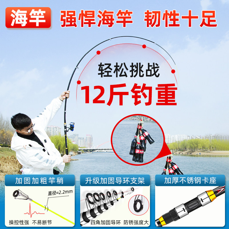 名伦旗舰钓鱼竿全套装组合全套一套钓鱼装备鱼竿鱼杆套装新手渔具
