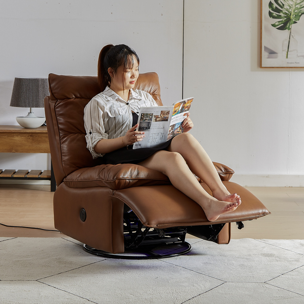 多功能毛毛虫懒人沙发可躺睡单人网红旋转沙发客厅电动功能摇摇椅