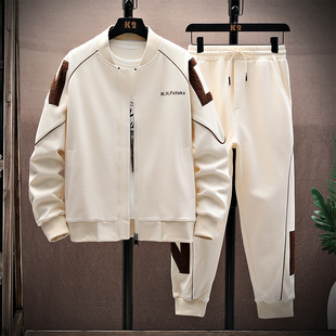 耐克顿用外套男装搭配一整套装春秋季刺绣棒球服卫裤休闲运动套装