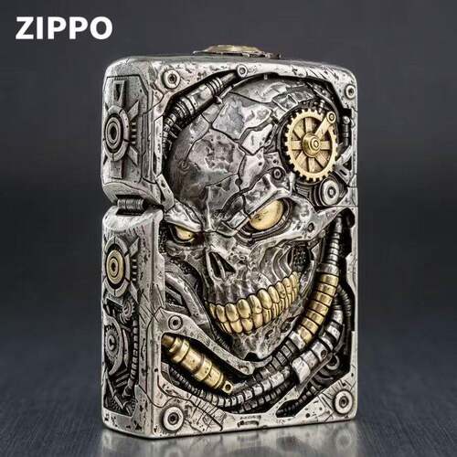 Zippo芝宝正品打火机一击制胜套壳个性礼物煤油砂轮送礼