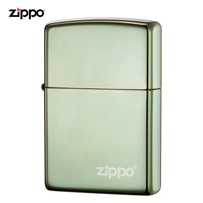 Zippo绿冰标志墨绿海洋28129ZL正品进口国潮送朋友礼物