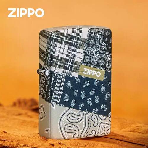 Zippo之正品腰果拼花创意拼接防风国潮送朋友礼物zippo