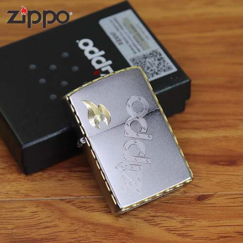 Zippo芝宝正品防风煤油打火机205咬边深雕刻深刻花火机男士礼品