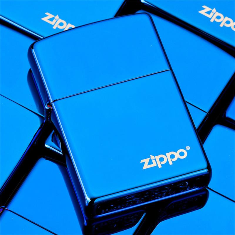 Zippo打火机正品芝宝蓝冰标志20446zl美版国潮送男朋友礼物zppo