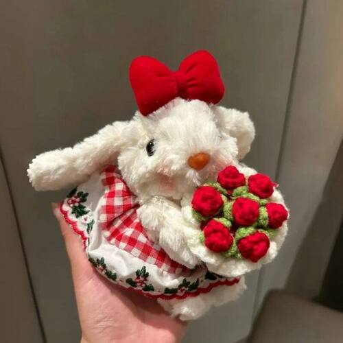 可爱垂耳兔毛绒yummy兔子玩偶公仔钥匙扣挂件包包挂饰送礼物