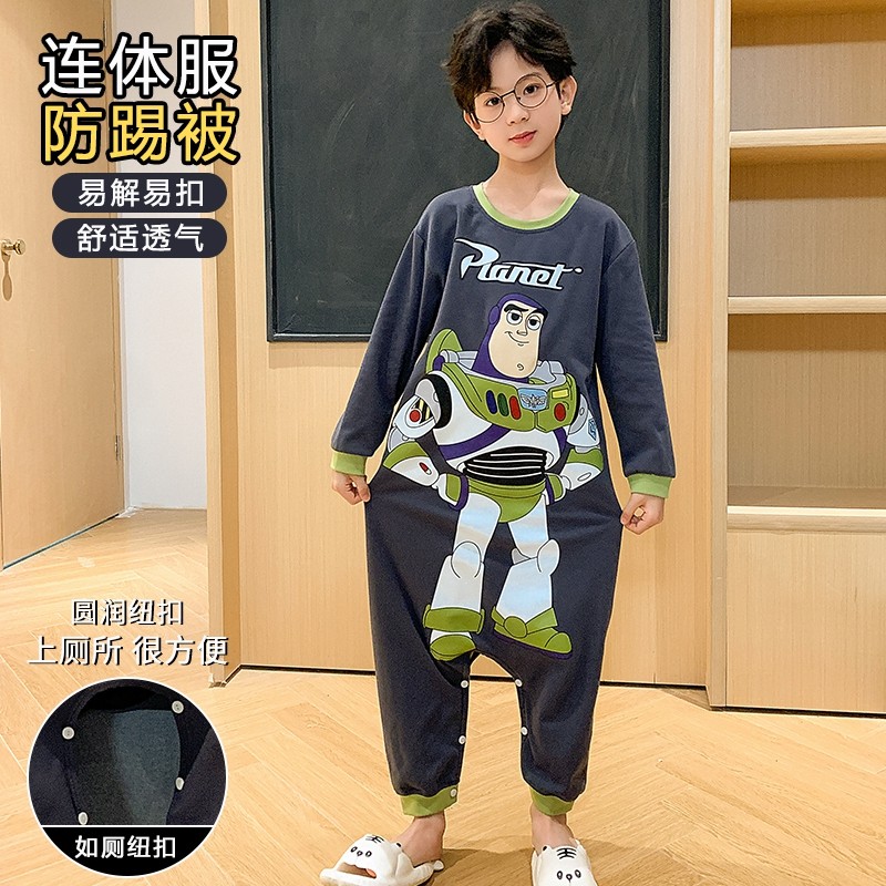 儿童割包皮术后专用衣服全棉长袖小孩男童茎手术连体男孩睡衣裙袍