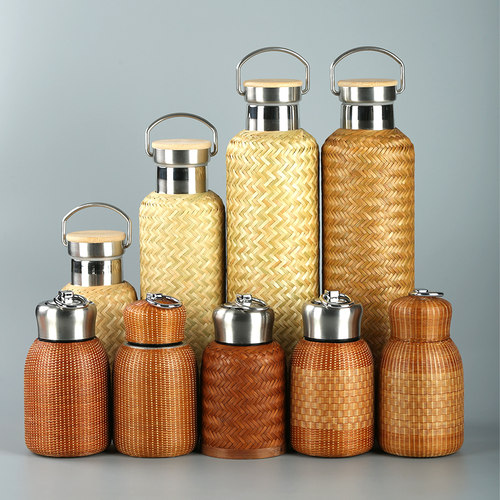 手工竹编保温杯焖茶壶泡茶杯便携