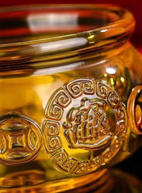 速发水晶彩色关宝盆家居客厅摆开装饰礼品如意元宝玄聚办公室件业