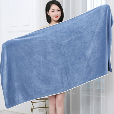 速发级巾成人家用吸水超干不掉毛速大号毛巾白色高浴院