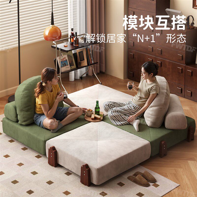 速发折叠沙发床单人多功能卧室客厅小户型可以长期睡的沙发床折叠