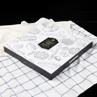 速发可不三能28cm烤盘糕用批粘方形蛋家牛轧糖烘焙模具S12