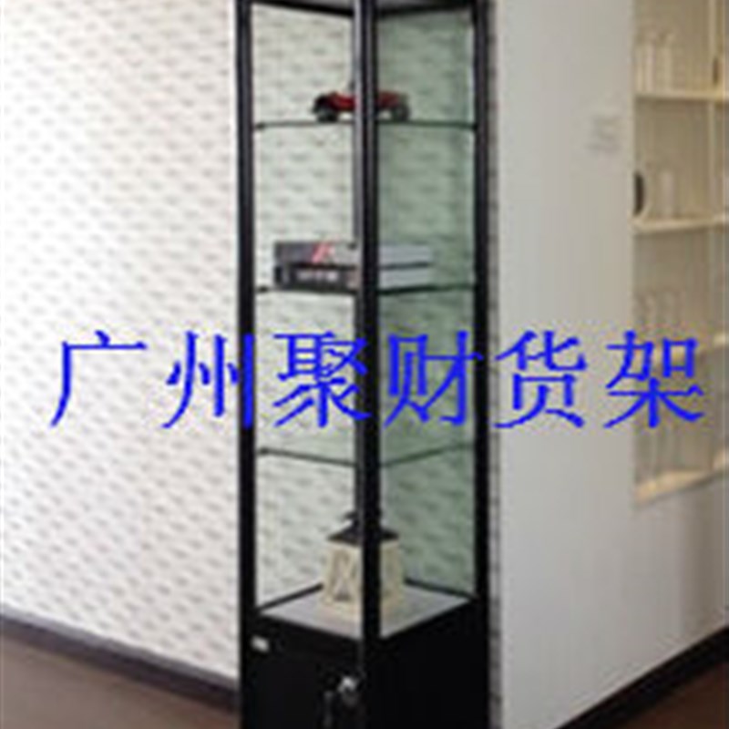 速发化品货架/机有玻璃展示柜/精品旋转柜/精妆品展架/新款展示柜