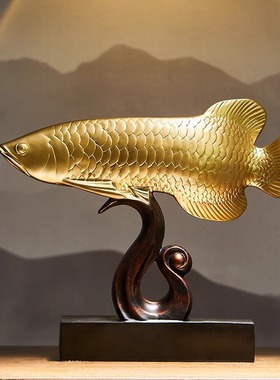 速发年年有摆电视柜酒柜装饰品鱼件轻奢高档感级高客厅新房子乔迁