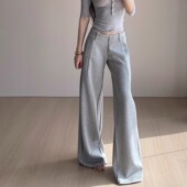 高级感长裤 高智感·垂感显瘦低腰阔腿宽松休闲西装 局长自制 裤
