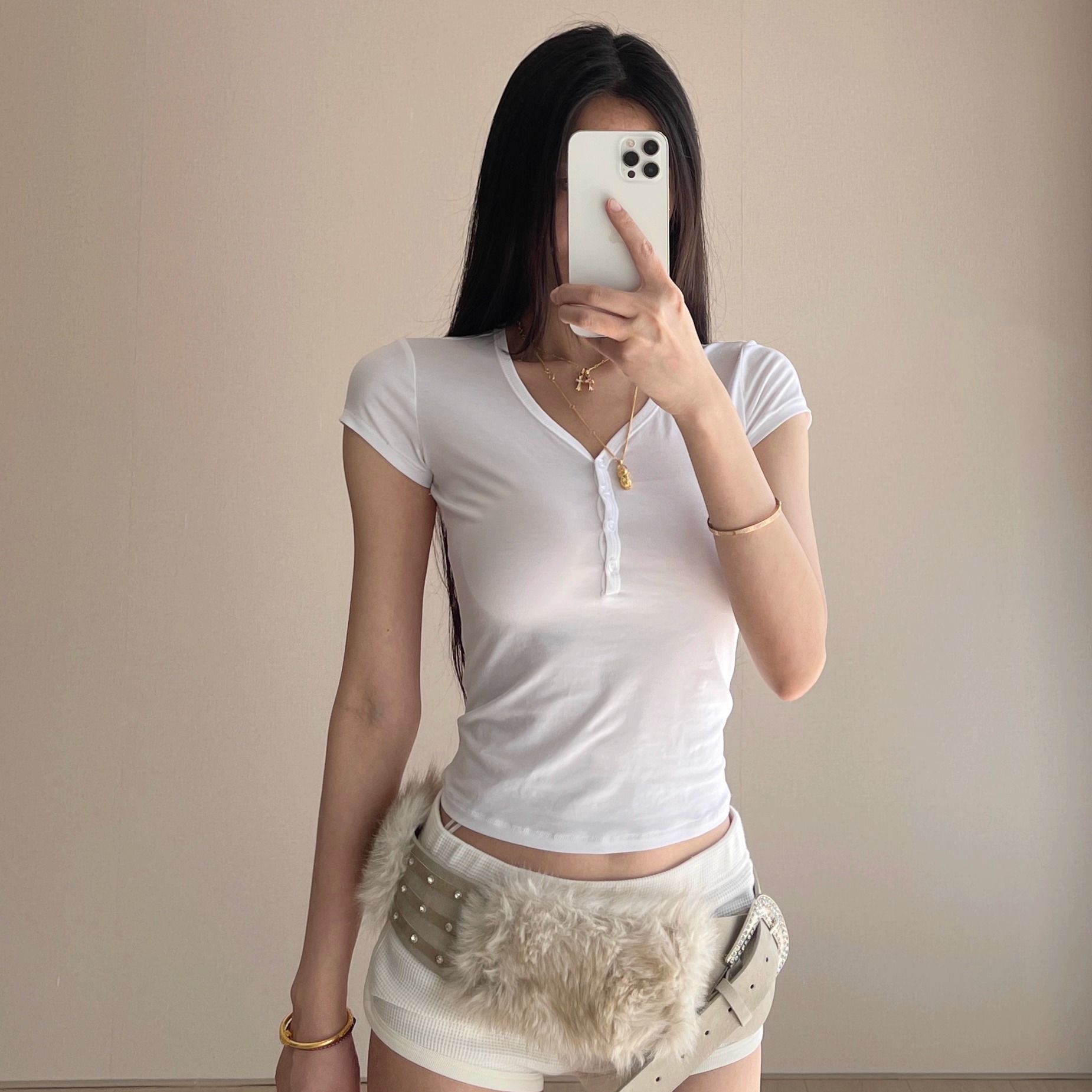 SKIMSNewvintage平替上衣T恤女