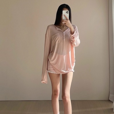 【消烦局长】宽松休闲亨利长袖女
