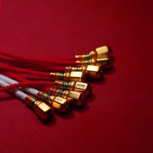 s925银六棱彩虹弟子珠纯银包金新款拼接弟子珠核尖猴头黄金文玩