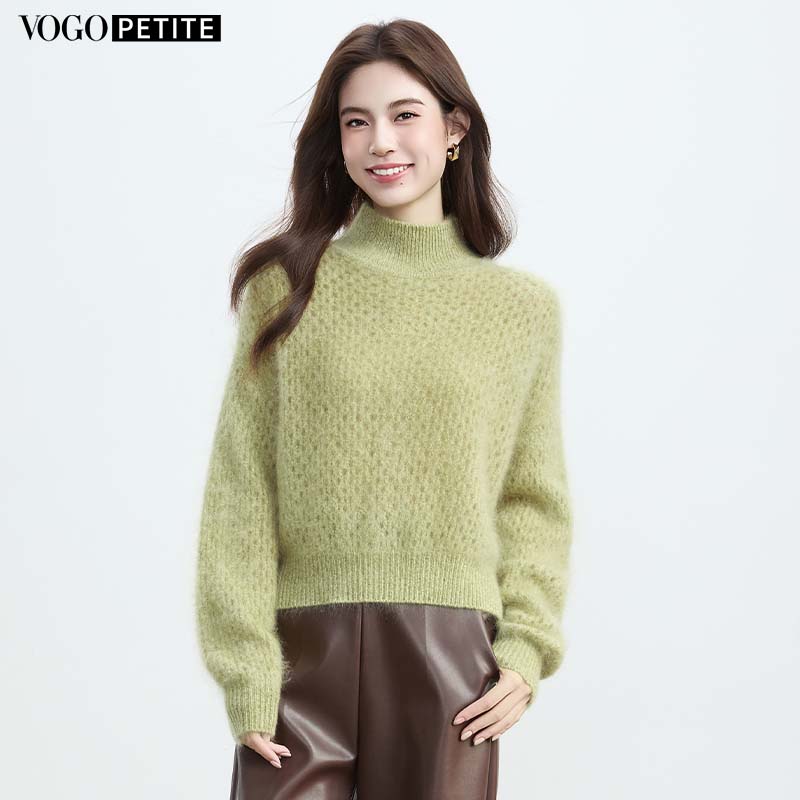 VogoPetite100%山羊绒长袖宽松